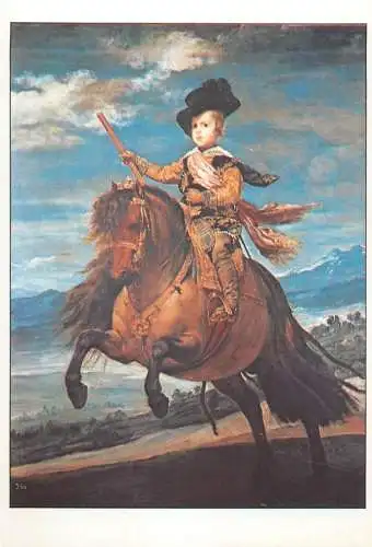Painting postcard Velazquez Diego Prinz Balthasar Carlos