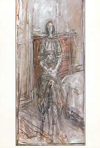 Painting postcard Alberto Giacometti Annett