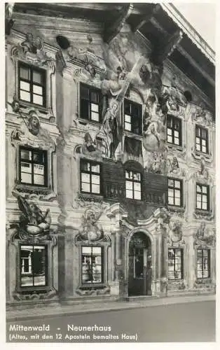 Germany Mittenwald Neunerhaus detail view
