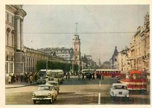Russia Leningrad Nevski avenue