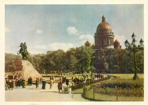 Russia Leningrad Peter 1st monument