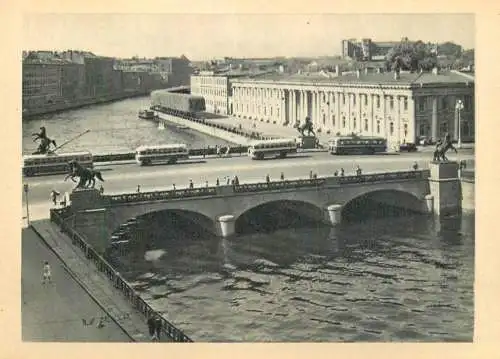 Russia Leningrad Anichkov bridge
