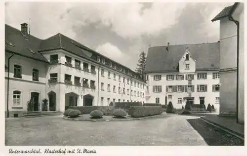 Germany Untermarchtal Klosterhof mit St Maria