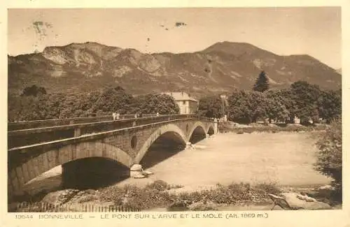 Bridge pont Bruck Bonneville Arve et le mole