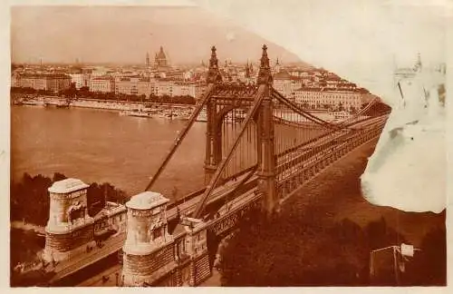 Bridge pont Bruck Budapest Erzsebet Hid