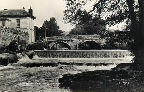Bridge pont Brucke Tavistock Weir and bridge