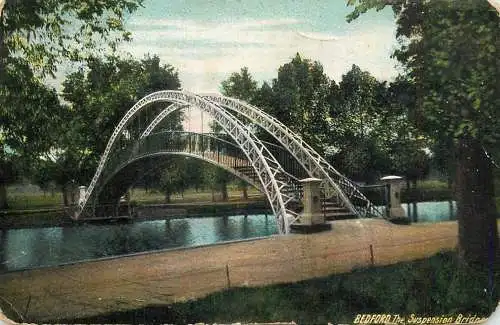 Bridge pont Brucke Bedford suspension bridge