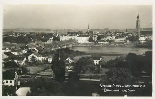 Reichsbrucke between Simbach am Inn (Germany) and Braunau am Inn Austria