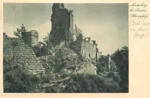Germany Madenburg Ruinen bei Landau Rheinpfalz