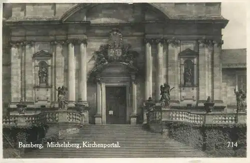 Germany Bamberg Michelsberg Kirchenportal