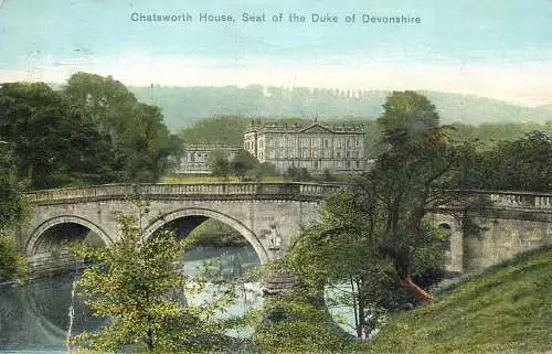 Bridge pont Brucke Chatsworth house Duke of Devonshire