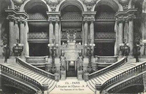 France Paris Opera staircase