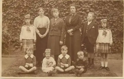 Photographic postcard social history family souvenir postcard