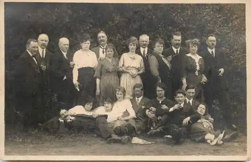 Photographic postcard Belgium social history photographe Colle D. Brasschaat - Polygone