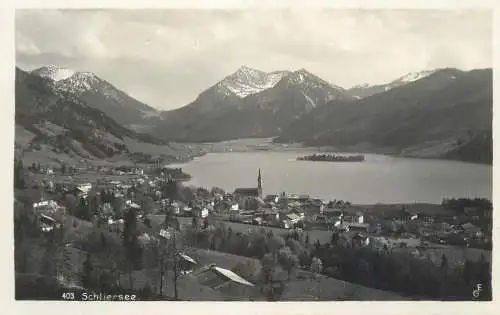Germany Schliersee panoramic view