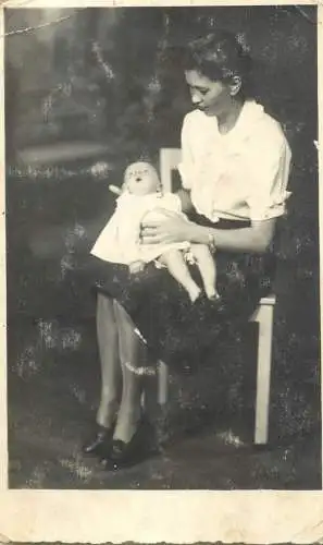 Romania photographic postcard family souvenir foto 1940