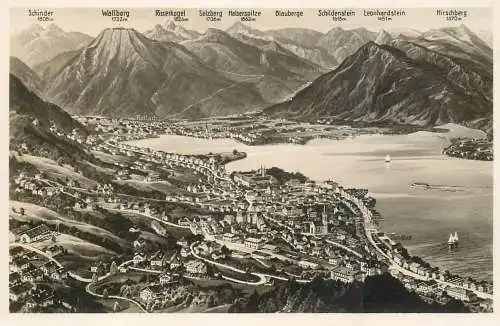 Germany Tegernsee panoramic view