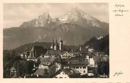 Germany Luftkurort gegen Watzmann Huber Postkarte