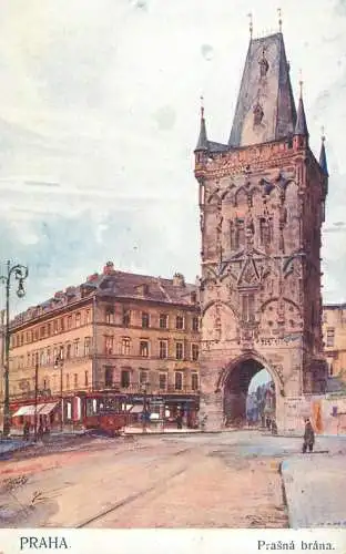 Prague Praha Prasna brana