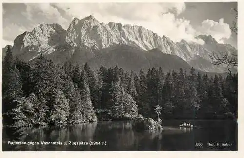 Germany Badersee gegen Waxenstein u. Zugspitze