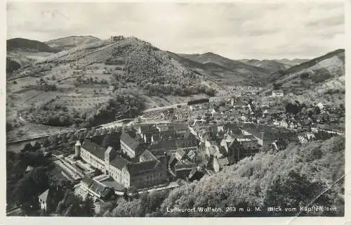Germany Luftkurort Wolfach Blick vom Kapflefelsen