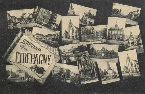 Souvenir Etrepagny cpa multi vues