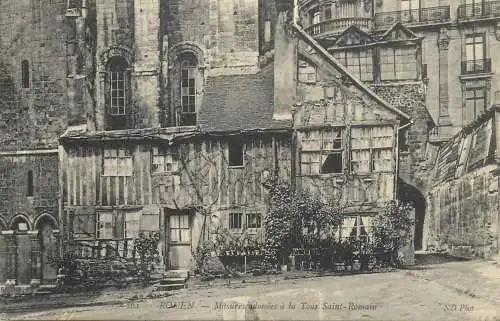 cpa Rouen maison Tour Saint Romain