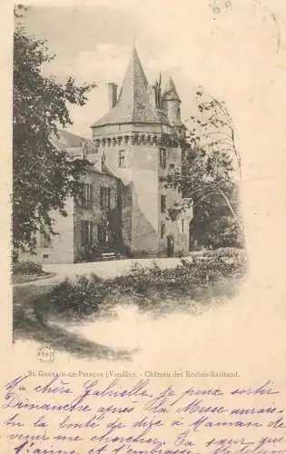 St. Germain le Princay chateau des Roches-Baritaud 1903
