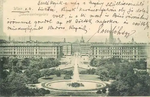 Austria Wien Vienna Schwarzenbergplatz 1900