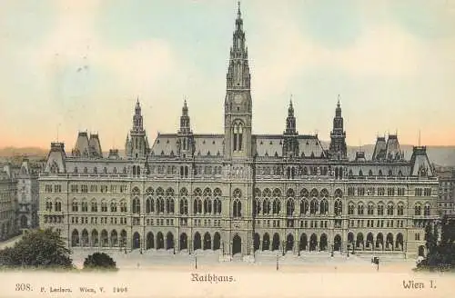 Austria Wien Vienna town hall 1906