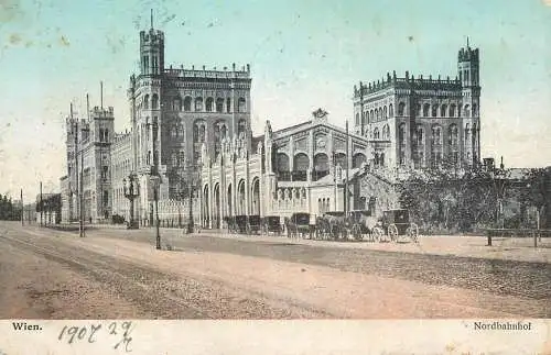 Austria Wien Vienna Nordbahnhof railway station 1907