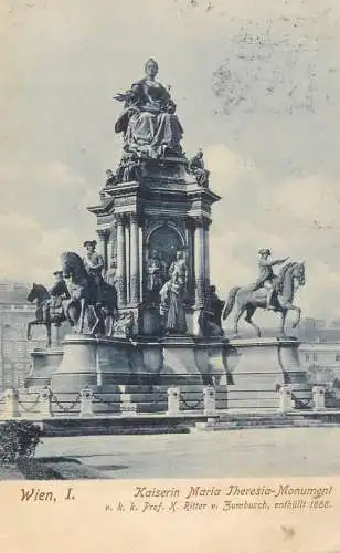 Austria Wien Vienna Kaiserin Maria Theresia Monument 1906