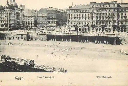 Austria Wien Franz Josef Quai hotel Metropol 1905