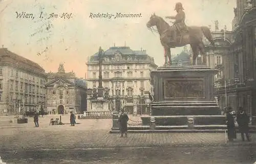 Austria Vienna Wien I Radetzky Monument 1909