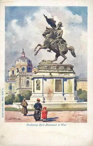 Austria Wien Vienna 1900s Erzherzog Karl monument