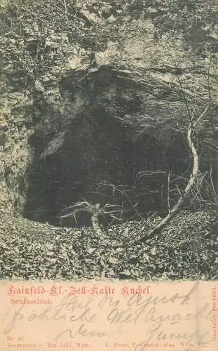Austria Hainfeld Seufzerloch 1903