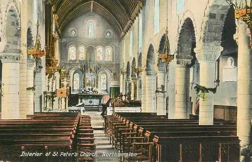 England Northampton St Peter's Church interior view