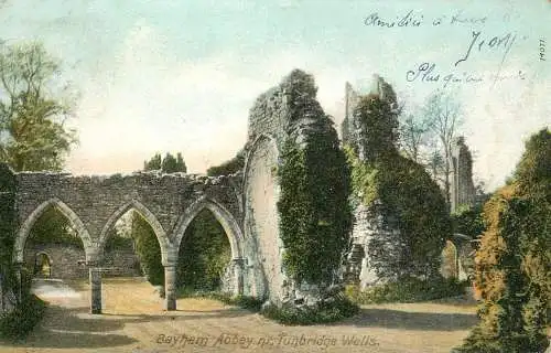 England Bayham Abbey ruins near Tunbridge Wells