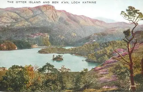 Scotland Loch Katrine Otter Island & Ben A'an