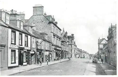 Scotland Callander Main Street looking east