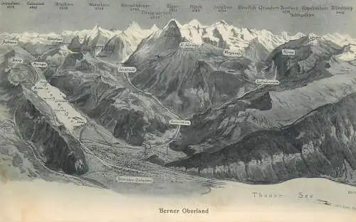 Berner Oberland map