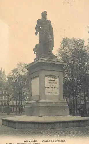 Anvers statue de Rubens cpa