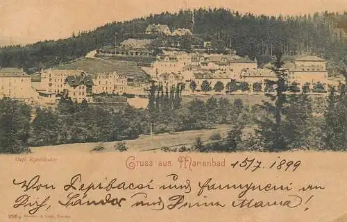 Gruss aus Marienbad Mariánské Lázně 1899