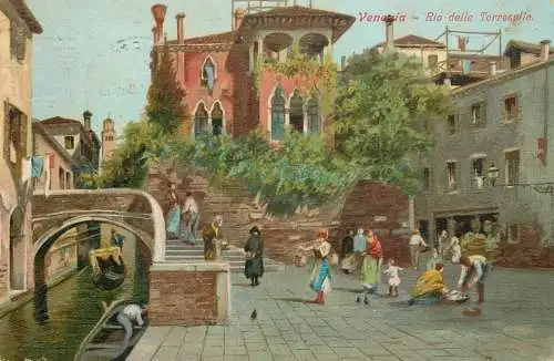 Venezia (Venice) - Rio delle Torreselle 1914