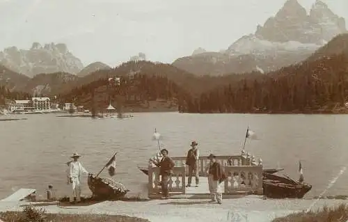 Misurina 1907 cartolina vera fotografia