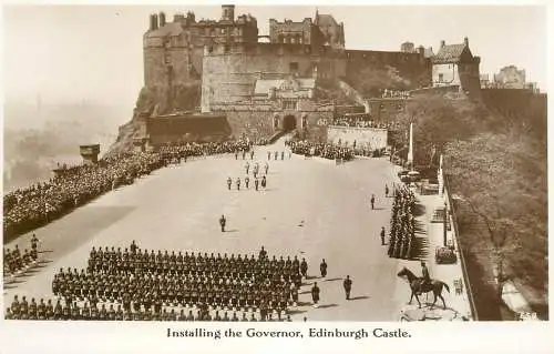 Scotland Edinburgh Castle - installing the Governor