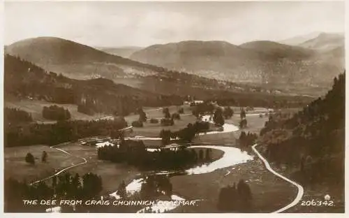 Scotland Braemar The Dee from Craig Choinnich