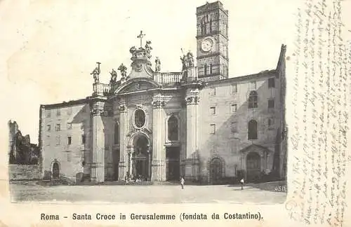 Roma 1902 chiesa Santa Croce