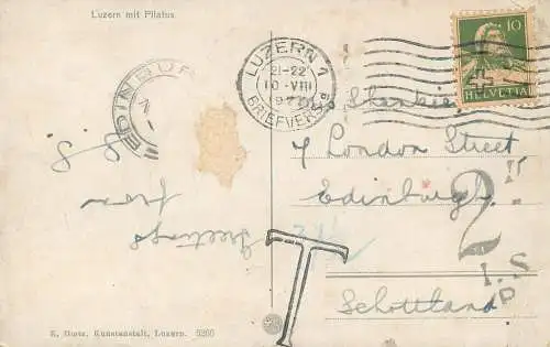 Switzerland Luzern mit Pilatus