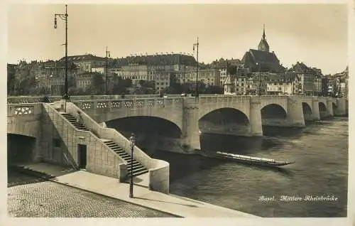 Switzerland Basel Mittlere Rheinbrucke
